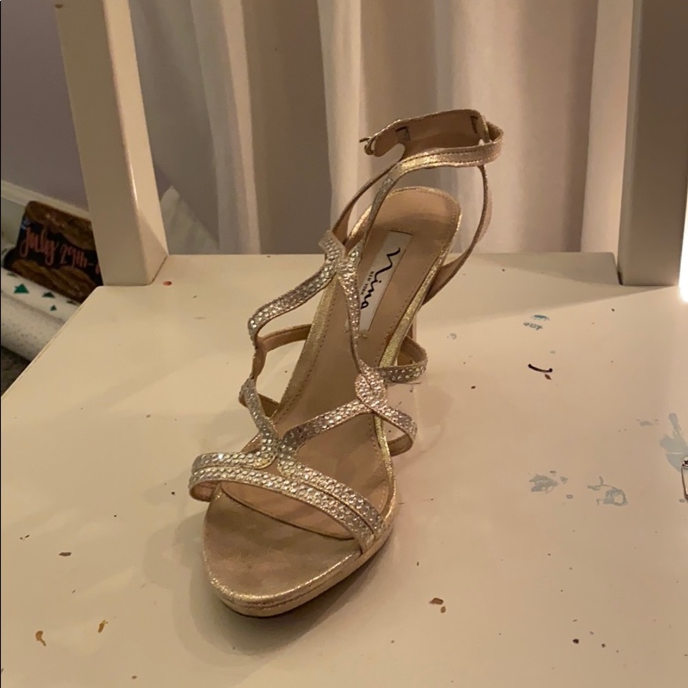 Strappy and sparky heels